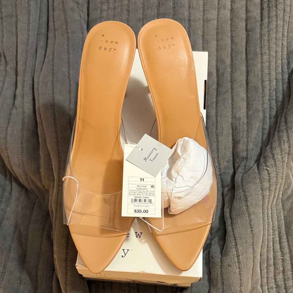 a new day Tan and Clear Heels - Picture 4 of 7